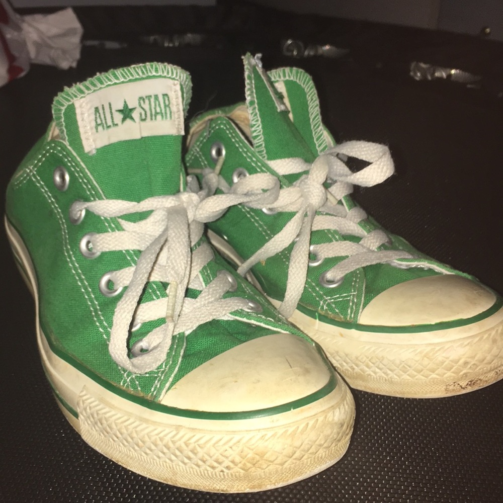 Green Low Top Converse